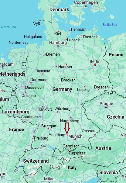 Augusta, mappa che indica dove si trova