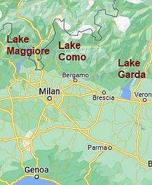 Laghi del nord Italia, dove si trovano