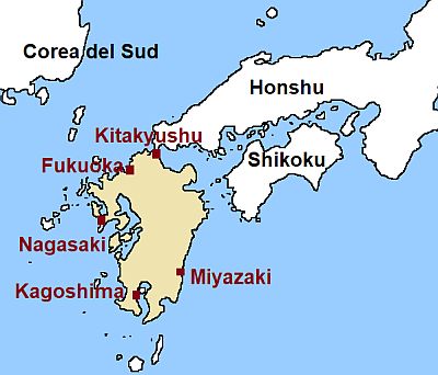 Kyushu, mappa