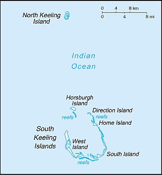 Mappa - Isole Cocos