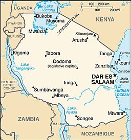 Mappa - Tanzania
