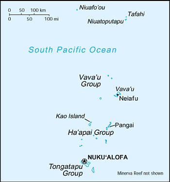 Mappa - Tonga