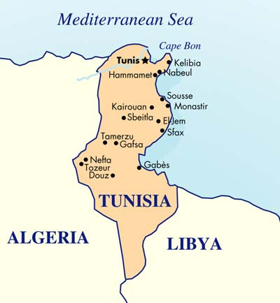 Mappa - Tunisia